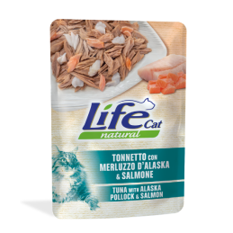CAT LIFECAT BUSTA 70GR TONNO CON MERLUZZO ALASKA