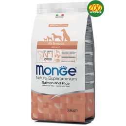 DOG MONGE ALLBREED ADULT 2.5KG SALMONE RISO