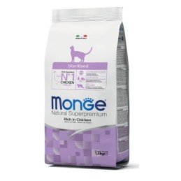 CAT MONGE STERILIZED 10KG POLLO