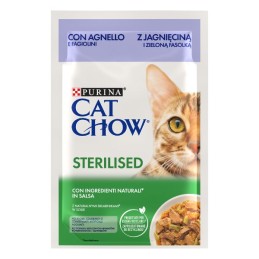CAT PURINA CHOW 85GR STER AGNELLO FAGIOLINI BUSTA