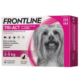 ANTIP FRONTLINE CANE XS TRI-ACT 2-5KG 6 PIPETT