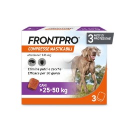 ANTIP FRONTPRO CANE 25-50KG 136MG 3 COMPR
