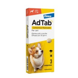 ANTIP ADTAB CANE 5.5-11KG 225MG 3 COMPR