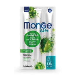 DOG SNACK MONGE STICKS TRAINING ANATRA SPIRULINA